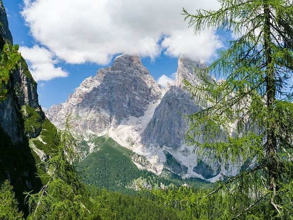 Monte Cristallo in the Dolomites of the Veneto-seen from west